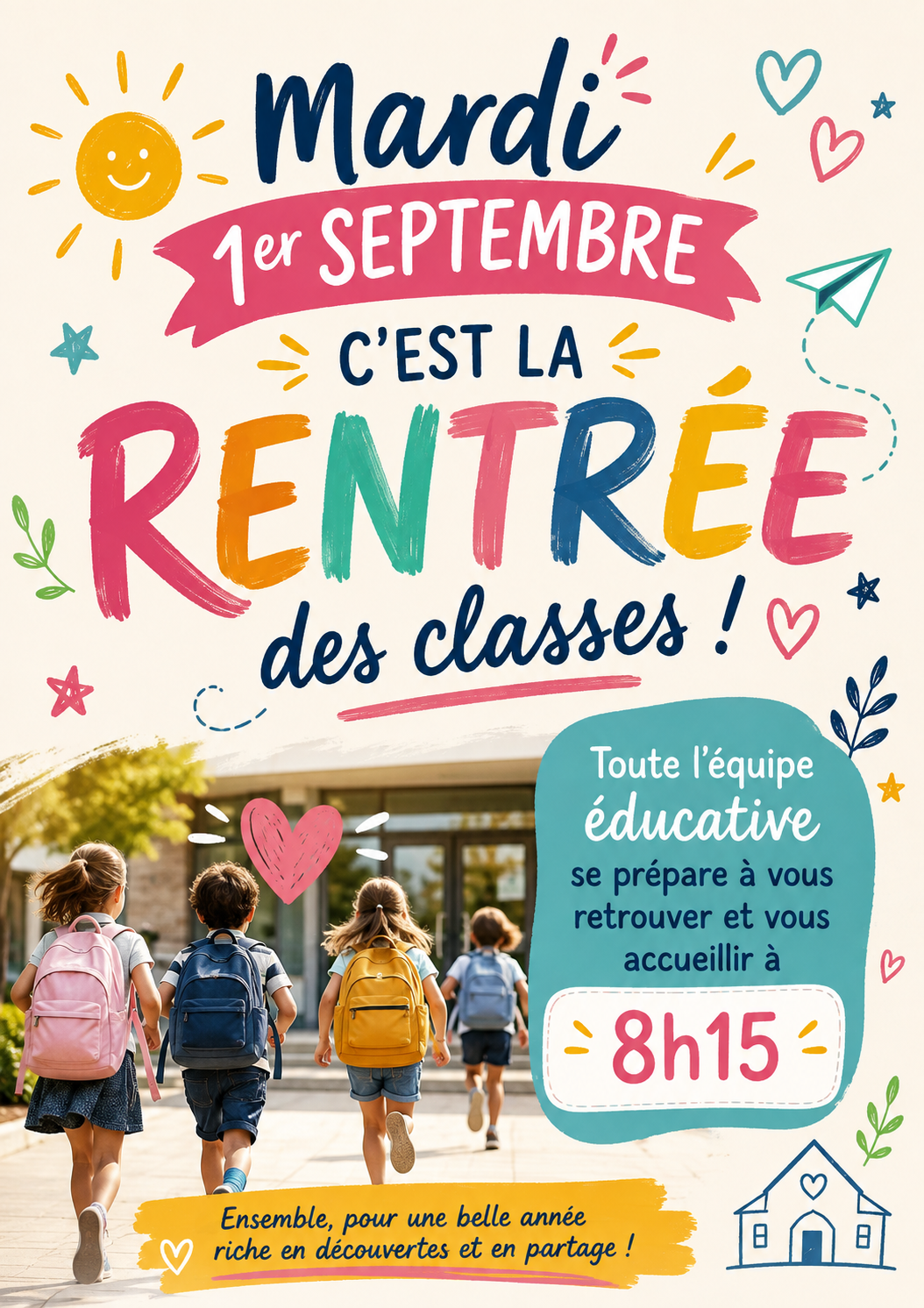 Affiche pour la rentree