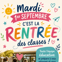 Affiche pour la rentree